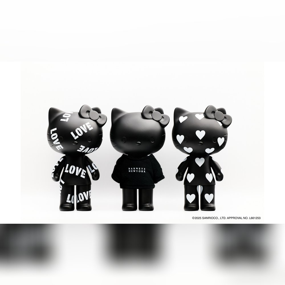 <p>オールブラック本体に“HEART”または“LOVE”のモチーフがあしらわれた2種と、ロゴ入りウェアを着用したバーニーズ ニューヨーク限定バージョンの計3種を用意。</p>